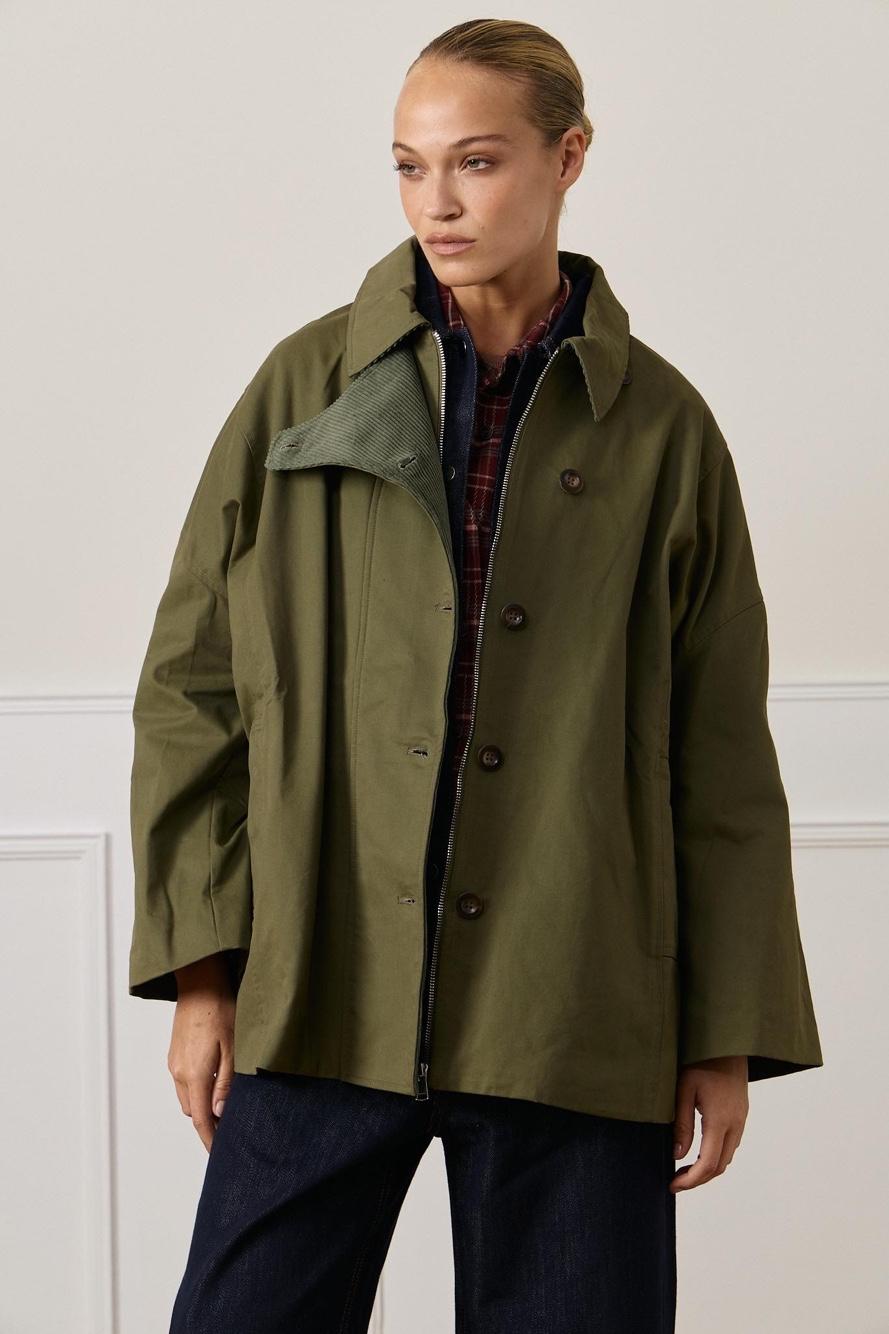 Oversize bunda s golierom
