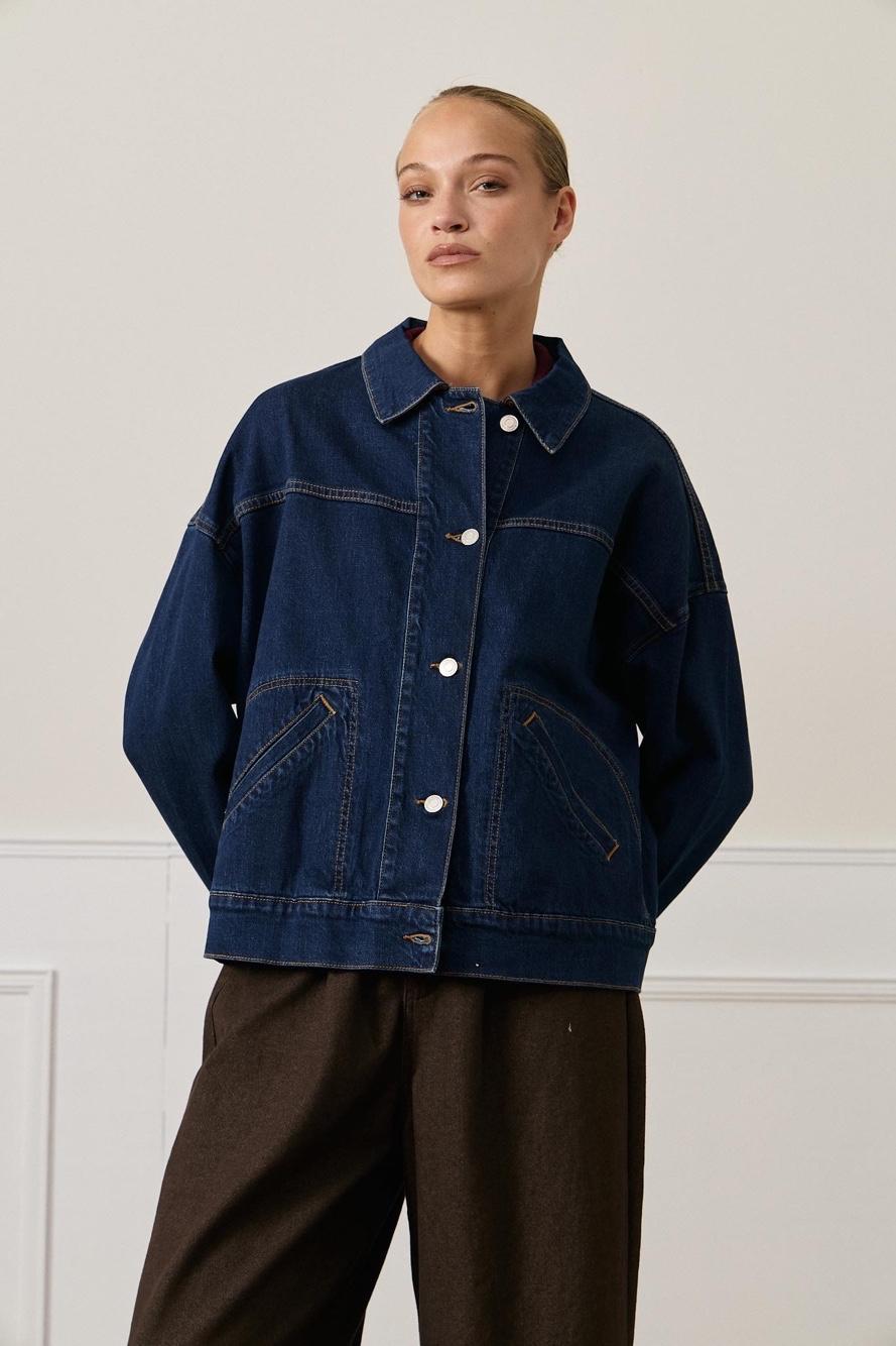 Oversize bunda s golierom