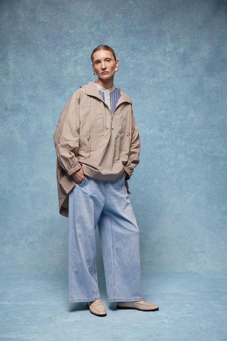 Oversize bunda s kapucňou