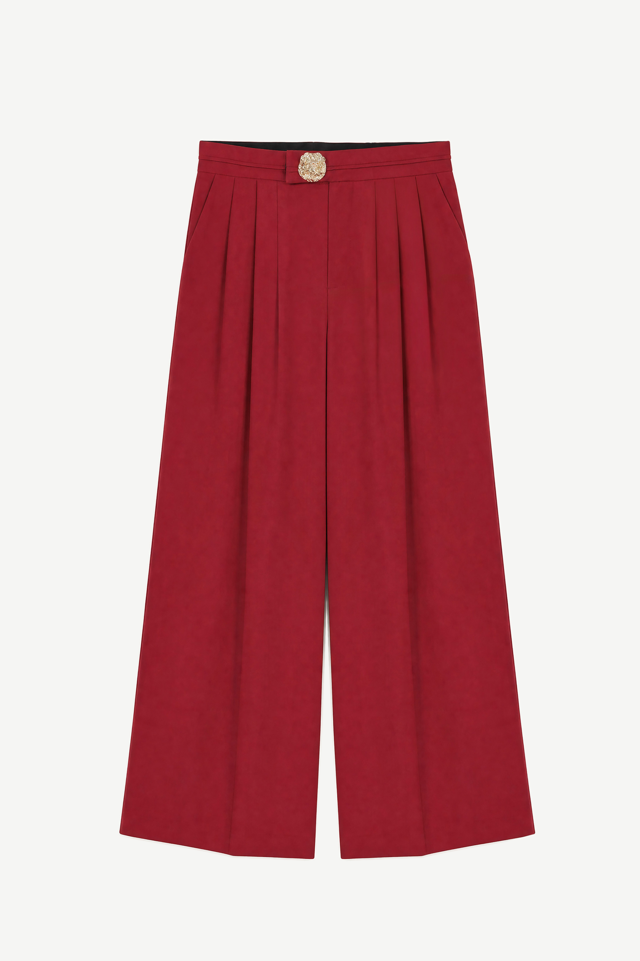 Nohavice Wide Leg s plisami