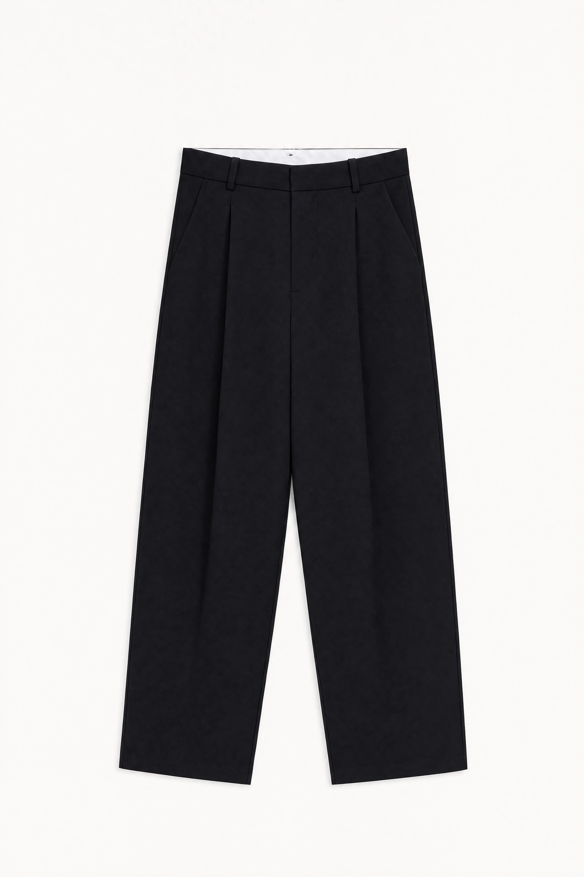 Nohavice Wide Leg s Plisé