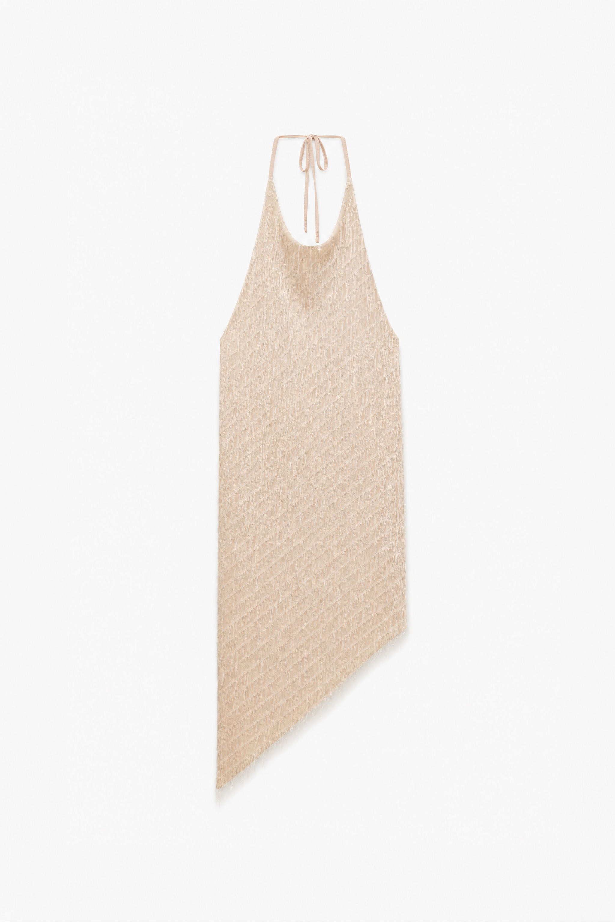 Mini šaty halter s strapcami
