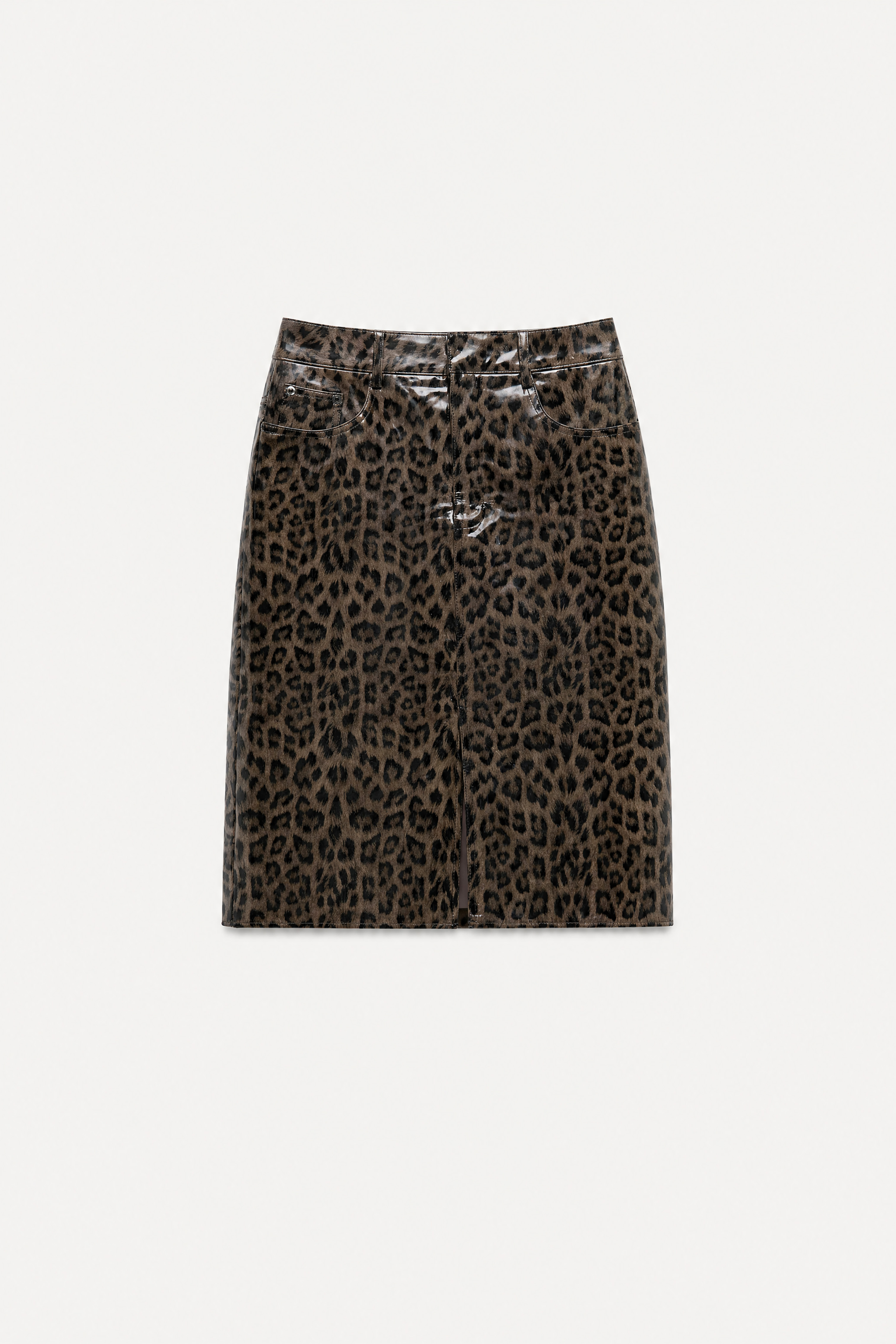 Mini ceruzková sukňa s leopardím vzorom