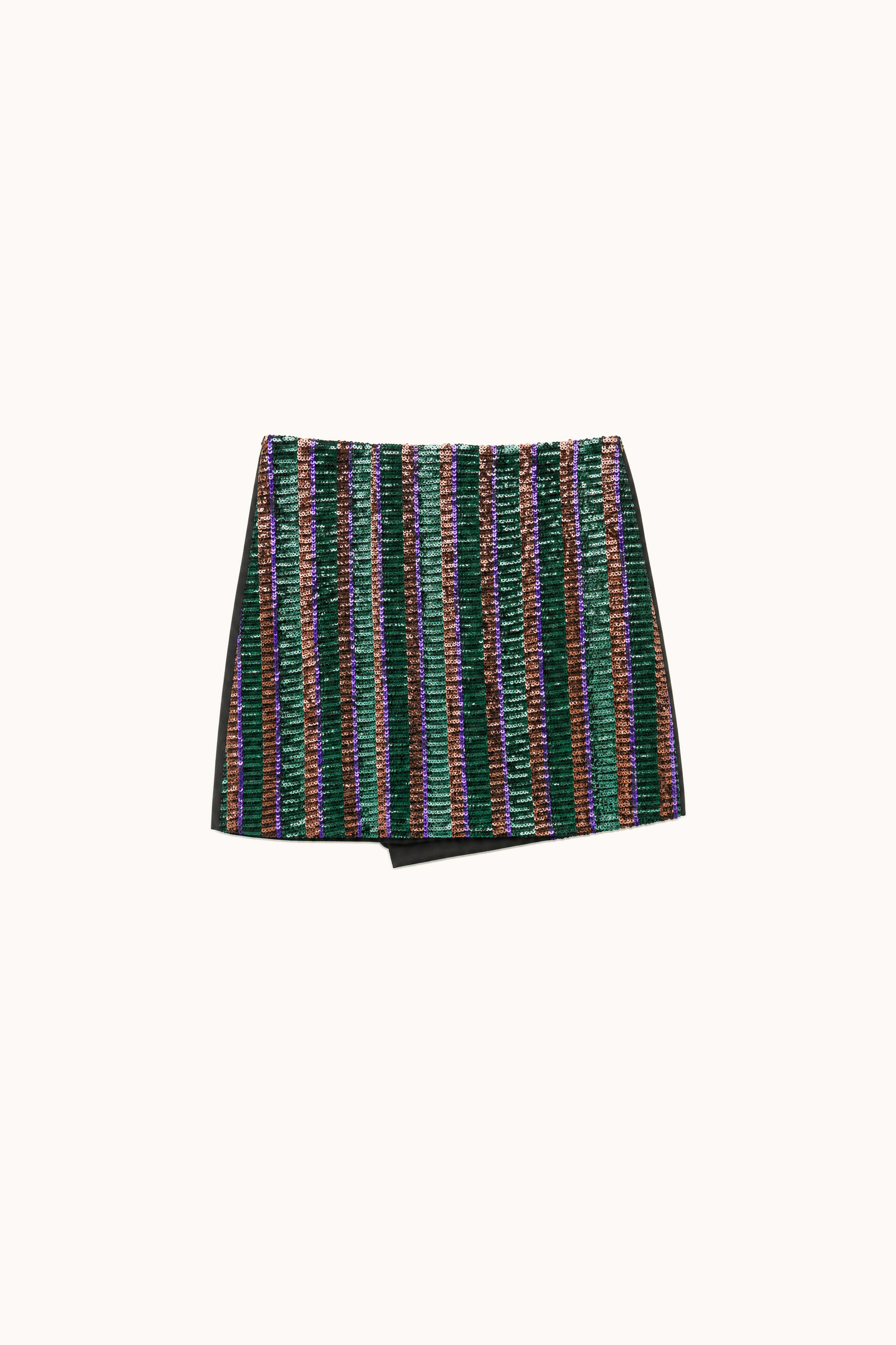 Mini sukňa áčkového strihu so sequins