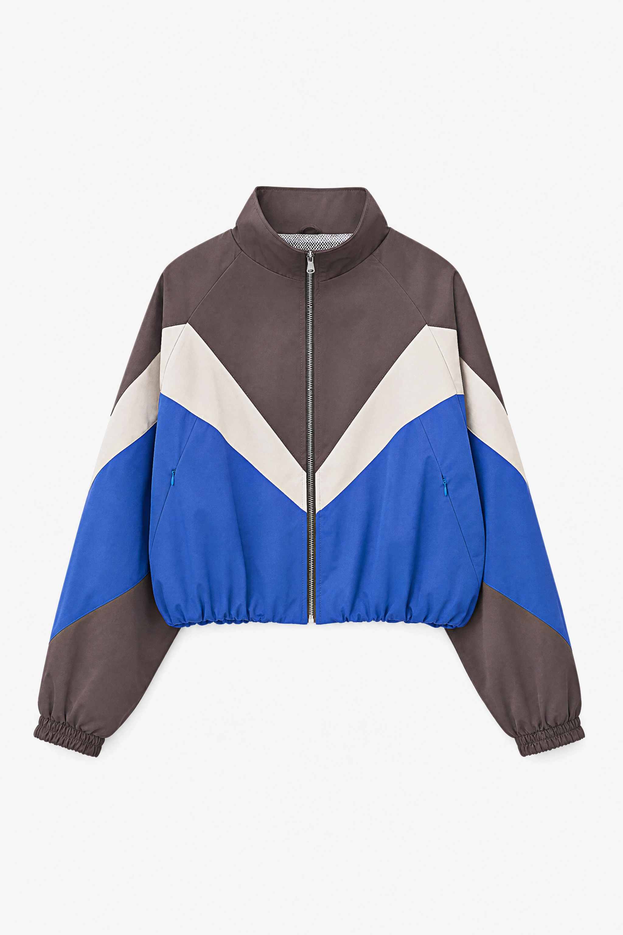 Oversize bunda s color‑blockom