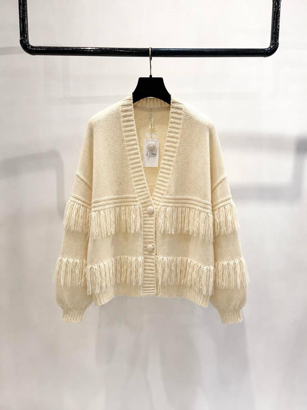 Oversize kardigán s strapcami